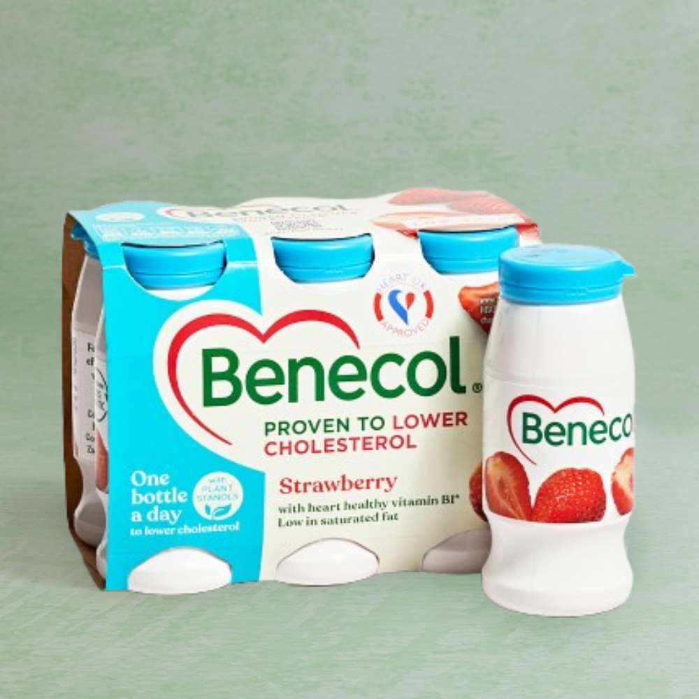 Benecol Strawberry Yoghurt Drinks,     6 x 67.5g