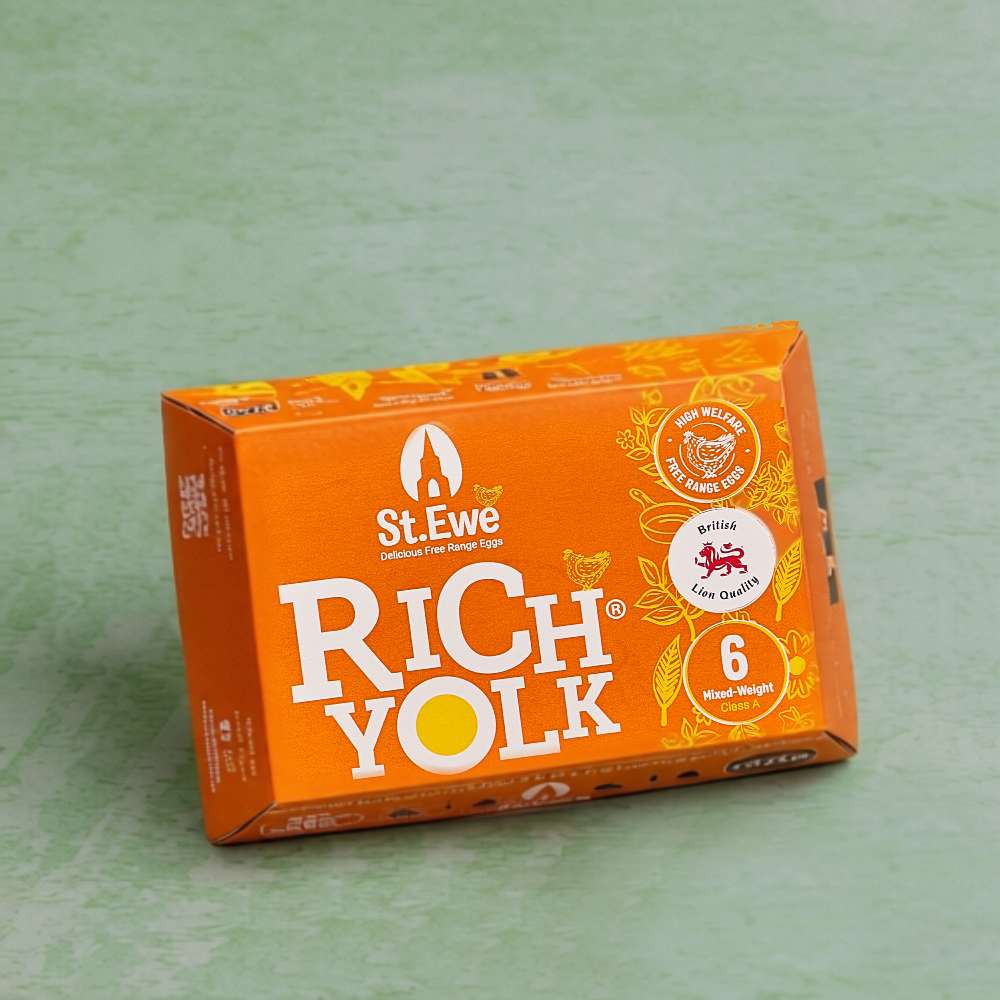 St Ewe Rich Yolk Free Range Eggs, 6 Pack