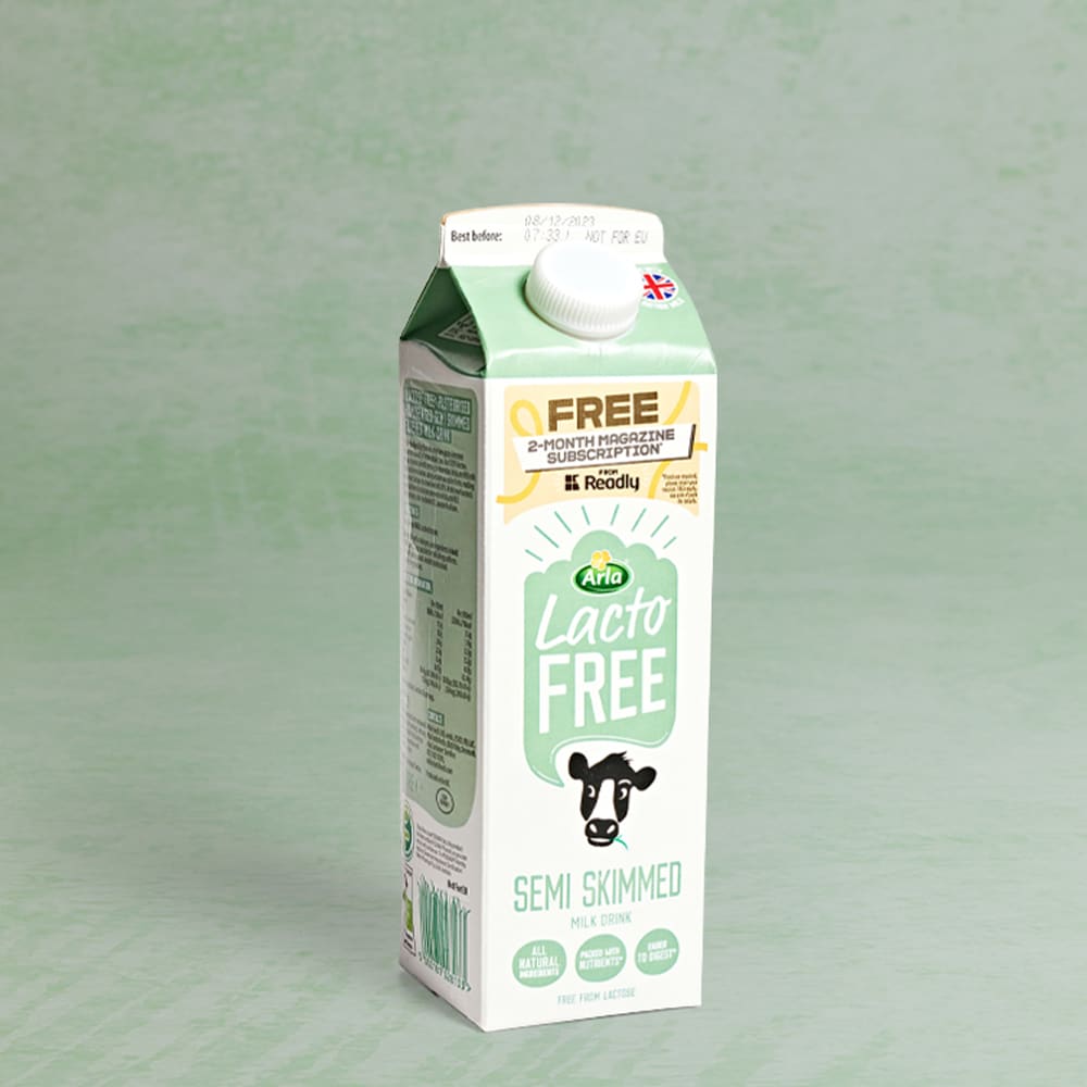 Lactofree Fresh Semi Skimmed Milk, 1Ltr
