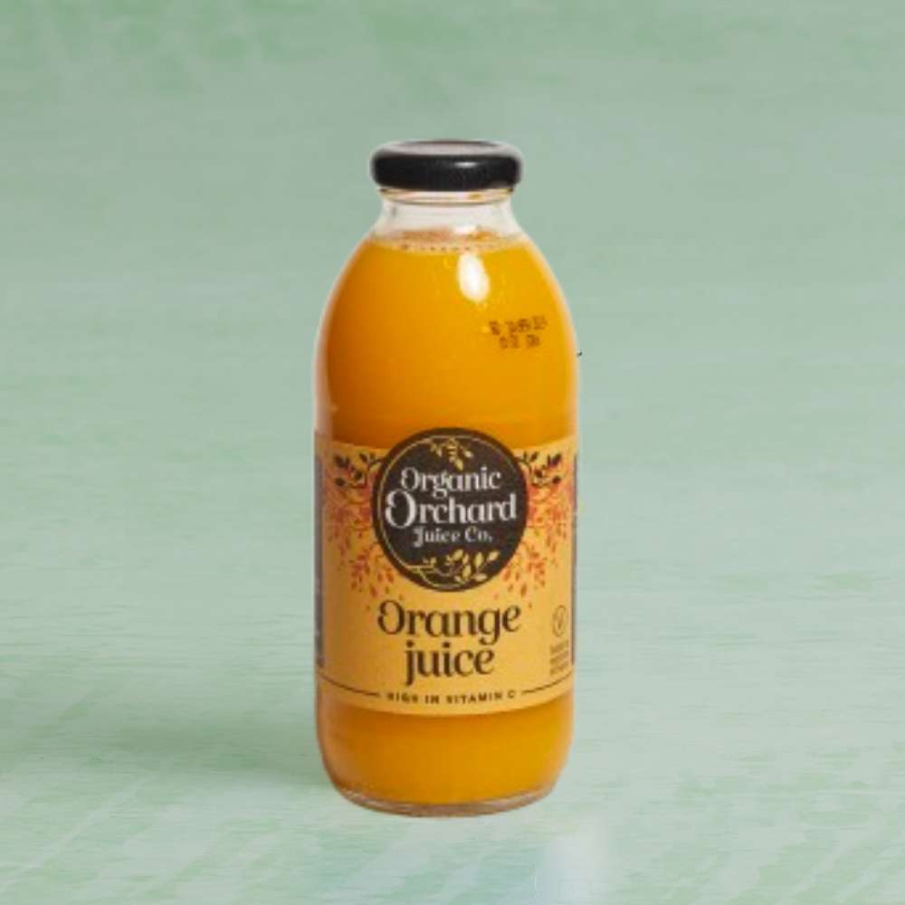 Organic Orchard Juice Co. Orange Juice in Glass, 500ml