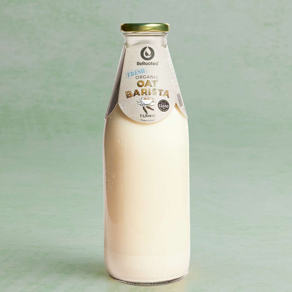 ReRooted Fresh Organic Oat Barista Plant Drink, 1L