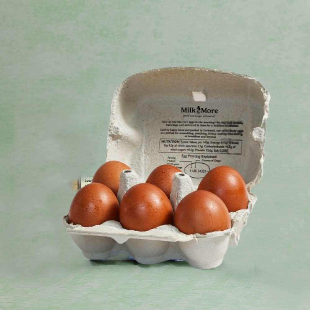 Medium Organic Eggs, 6 Pack