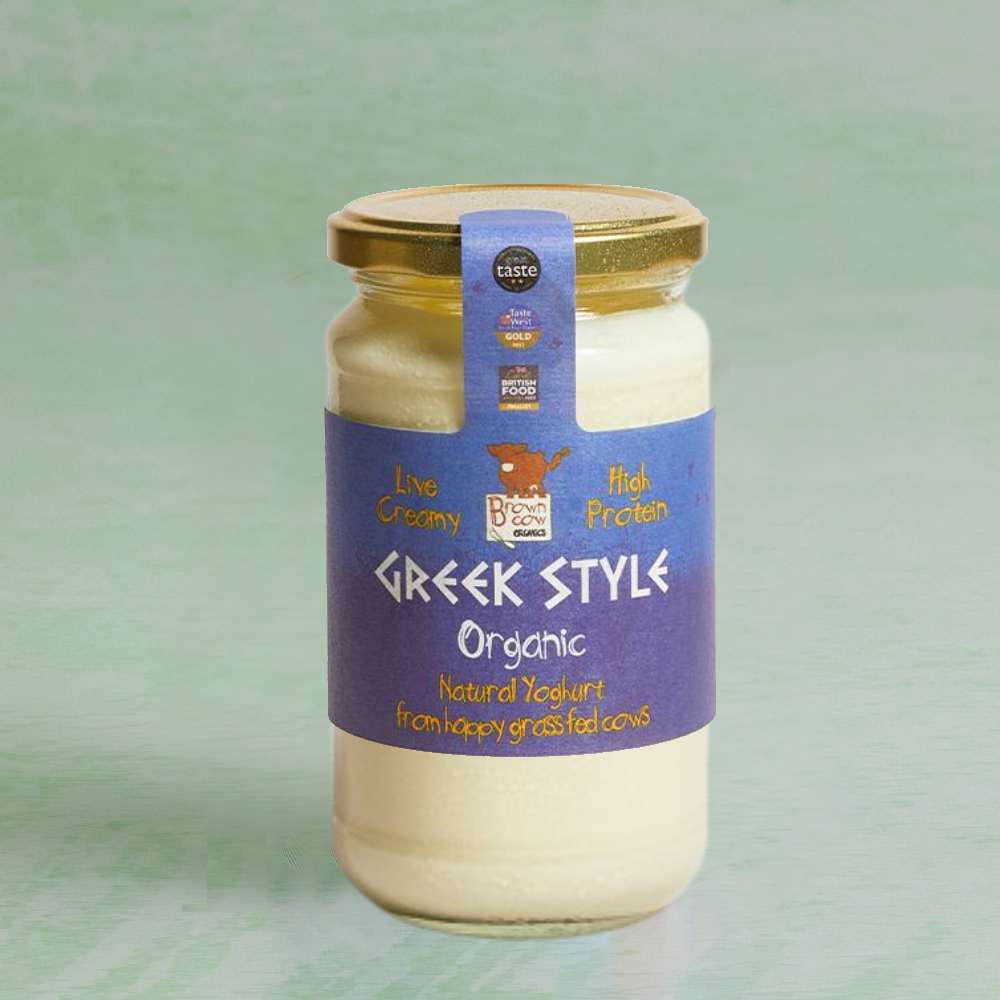 Brown Cow Organics Greek Style High Protein Yoghurt, 450g