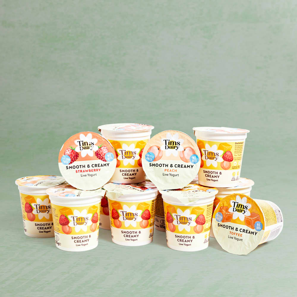 Tims Smooth & Creamy Mixed Fruit Yoghurts, 12 x 125g