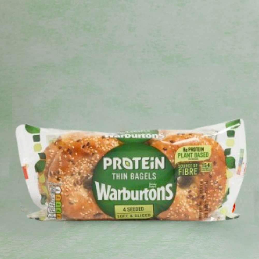 Warburtons Protein Thin Bagels, 4 Pack