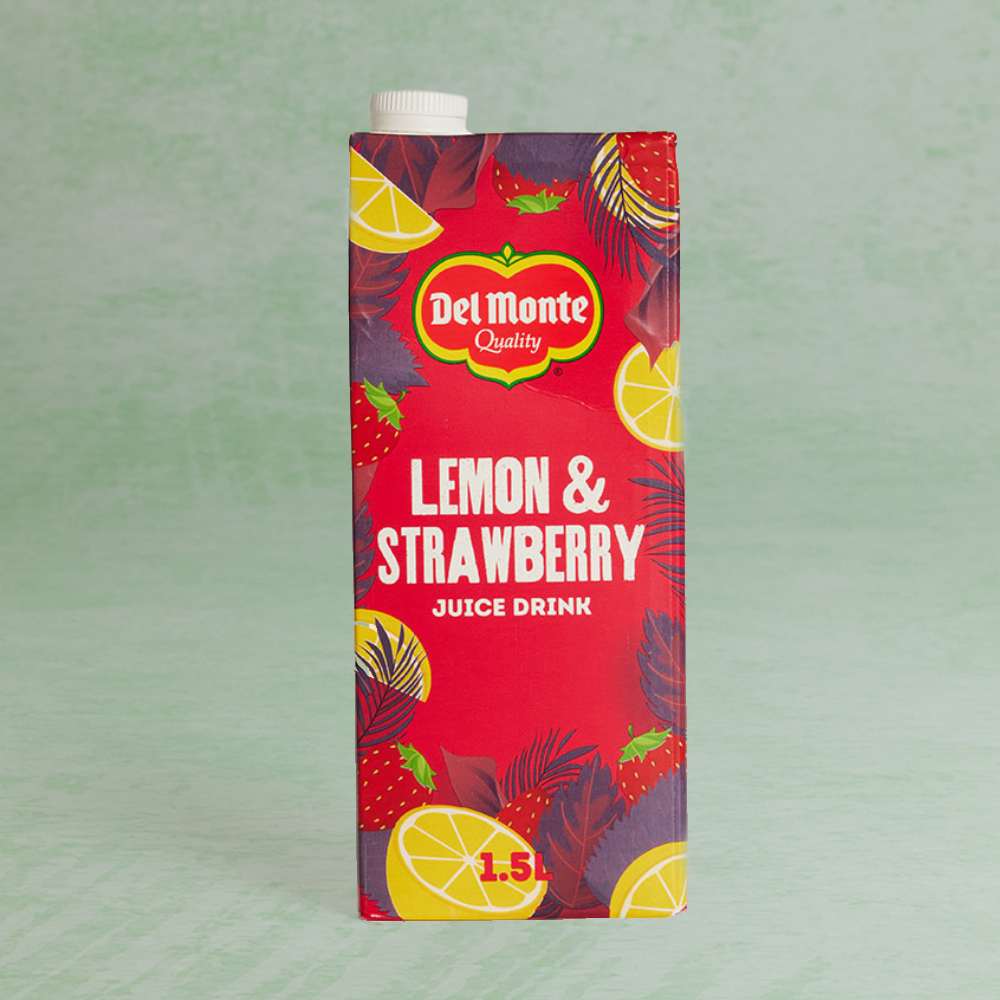 Del Monte Lemon & Strawberry Juice Drink, 1.5L