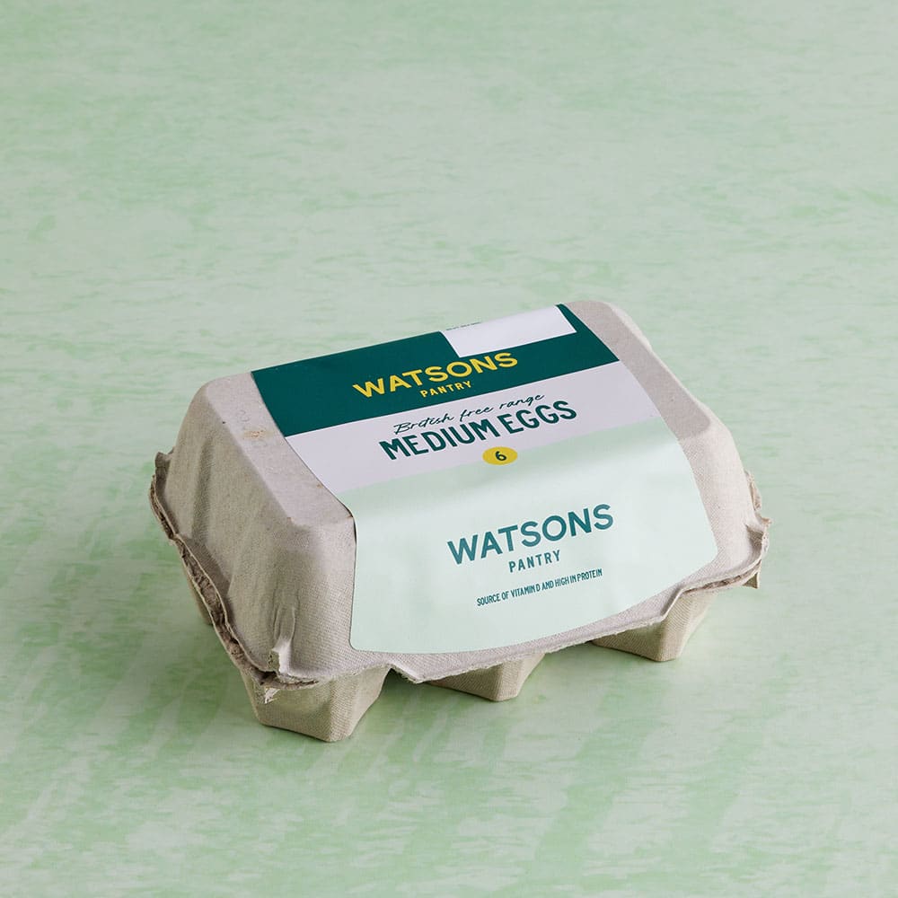Watsons Pantry Free Range Medium Eggs, 6 Pack