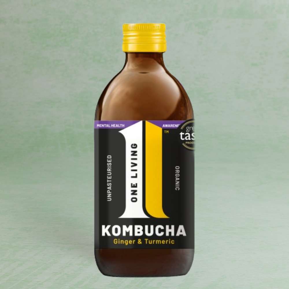 One Living Ginger & Turmeric Organic Kombucha, 330ml