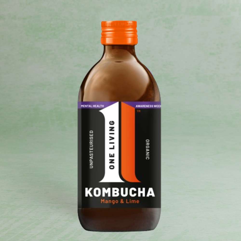 One Living Mango & Lime Organic Kombucha, 330ml