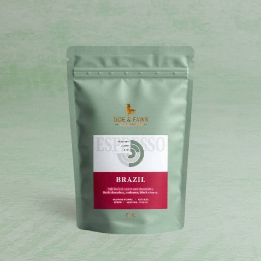 Doe & Fawn Roasted Coffee Beans, Brazil, 250g