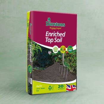 Durstons Peat-Free Enriched Top Soil, 20Ltr