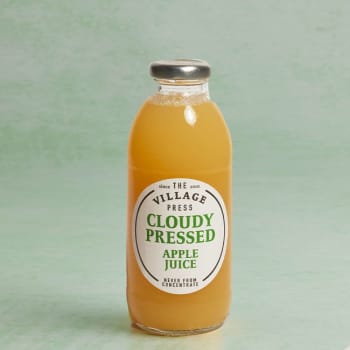 The Village Press Cloudy Pressed Apple Juice in Glass, 500ml