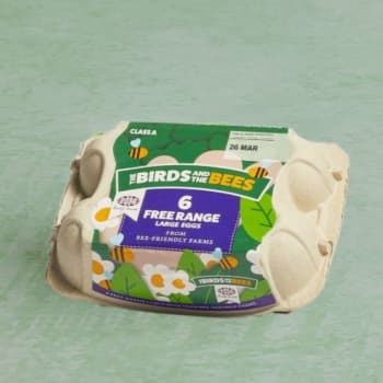 The Birds and The Bees Large Free Range Eggs, 6 Pack
