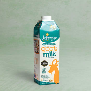 Delamere Fresh Goats Milk Semi Skimmed, 1Ltr
