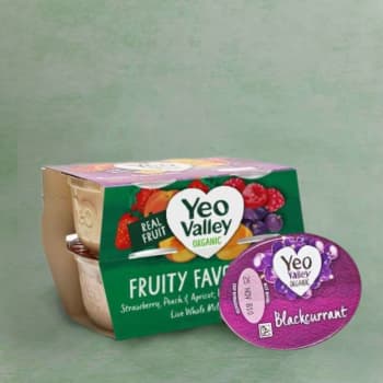Yeo Valley Organic Fruity Favourites Yoghurts 4 x 110g