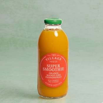 The Village Press Orange, Mango and Passionfruit Super Smoothie with Added Vitamins, 500ml
