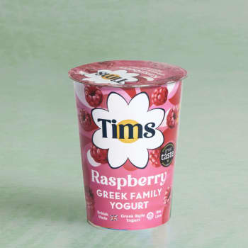 Tims Raspberry Greek Family Yoghurt, 450g