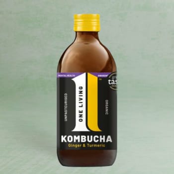 One Living Ginger & Turmeric Organic Kombucha, 330ml