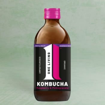 One Living Raspberry & Pomegranate Organic Kombucha, 330ml