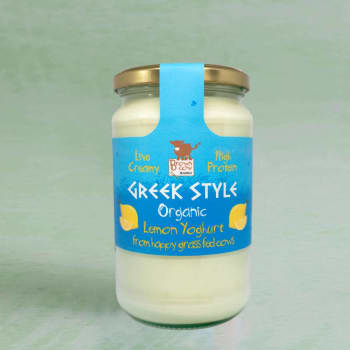 Brown Cow Organics High Protein Lemon Greek Style Yoghurt, 450g